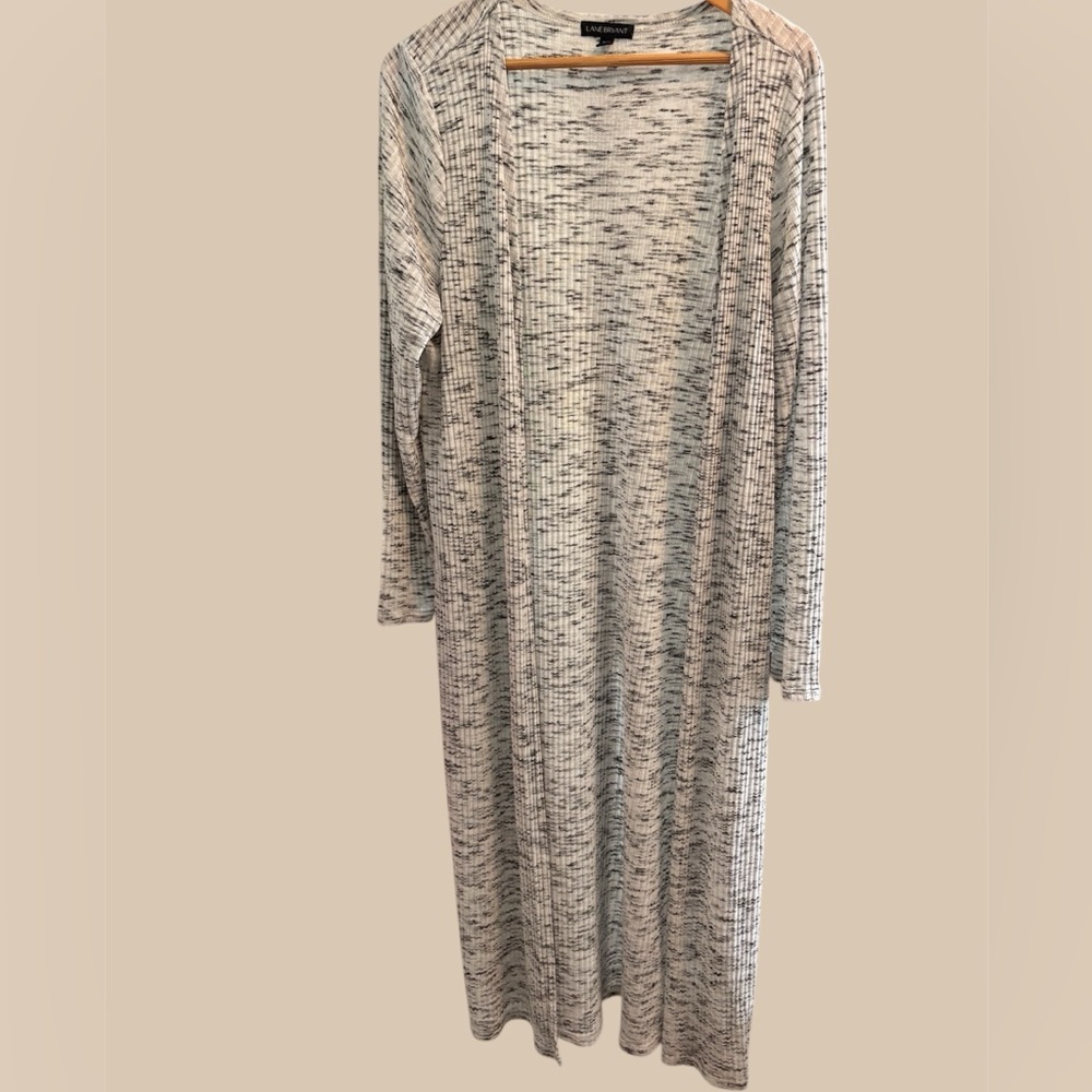 LANE BRYANT 18/20 ✨plus size Long Gray Open Cardigan great condition